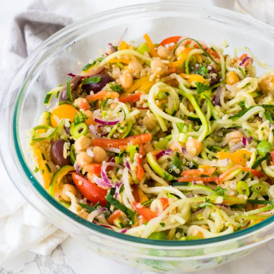 Mediterranean Zucchini Pasta Salad
