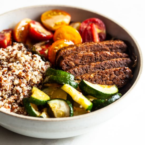 Balsamic Mustard Baked Tempeh