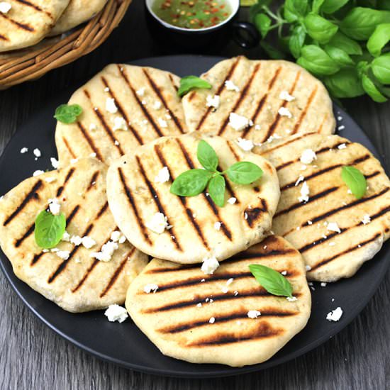 Mushroom Stuffed Mini Flatbread