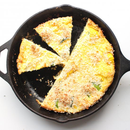 Zucchini and summer squash frittata