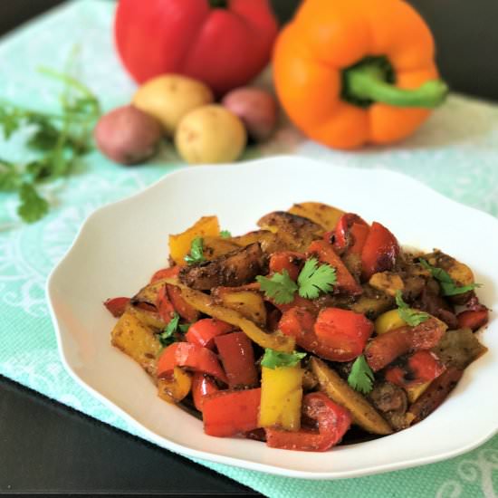 Bell Pepper & Potato Stir Fry