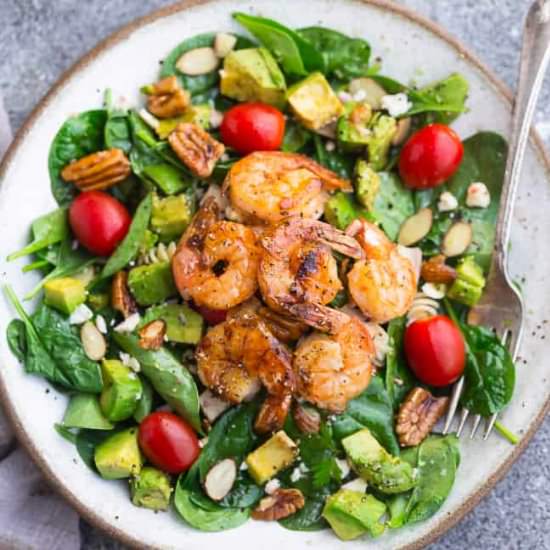 Grilled Shrimp Avocado Salad