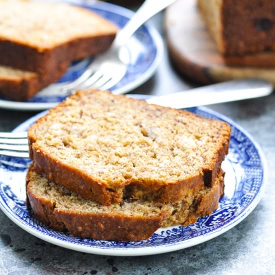 One Bowl Whole Wheat Banana Bread