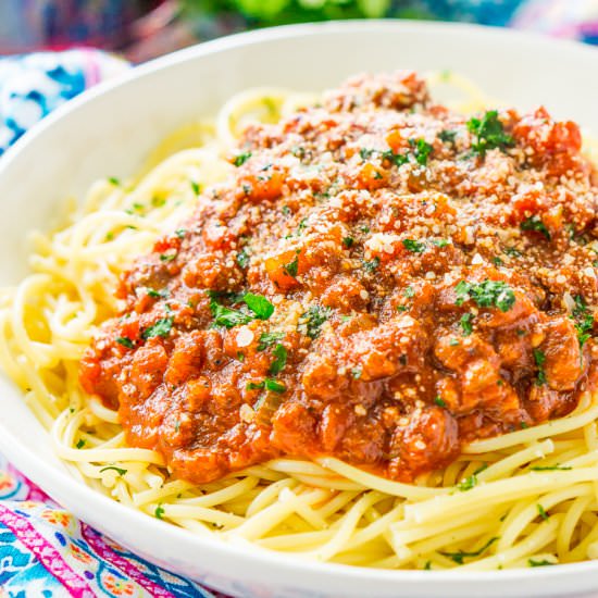 Spaghetti Bolognese Sauce