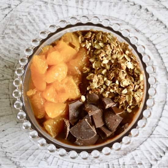 Chocolate Orange Smoothie Bowl