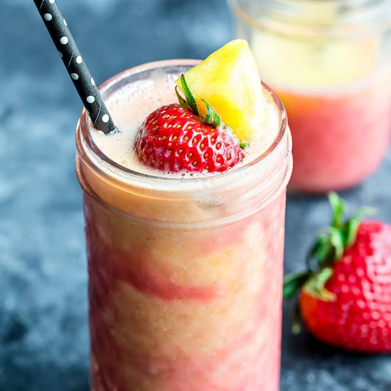 Tropical Strawberry Swirl Smoothie