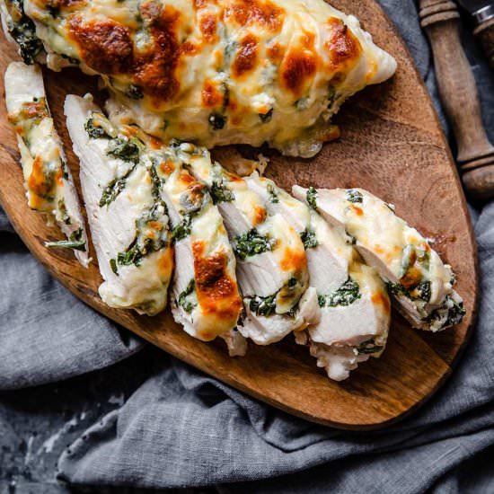 Spinach & Feta Hasselback Chicken