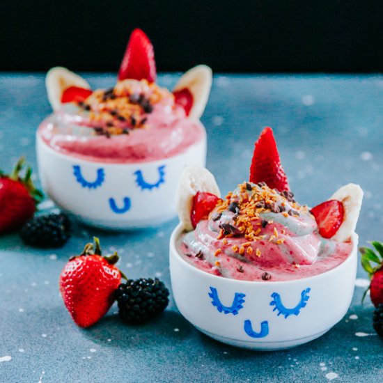 Vegan Unicorn Smoothie Bowls