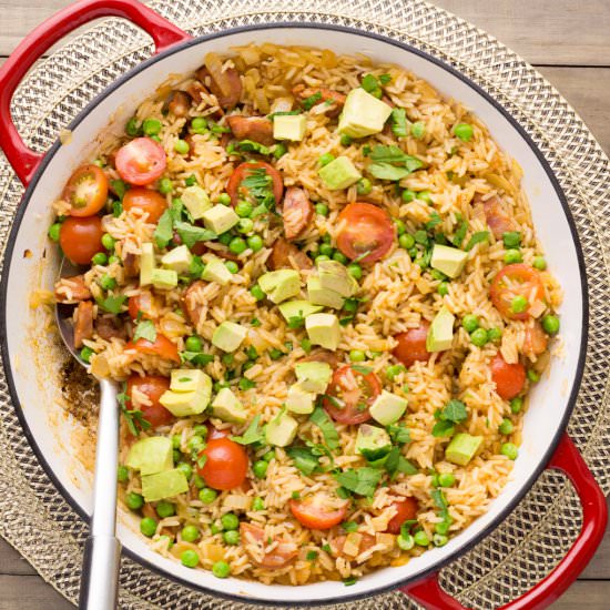 Paprika Chorizo Rice & Avocado