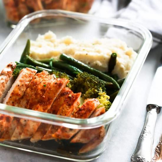 Spicy Chicken Meal-Prep Bowls