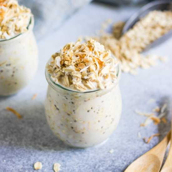 Coconut Cream Pie Overnight Oats