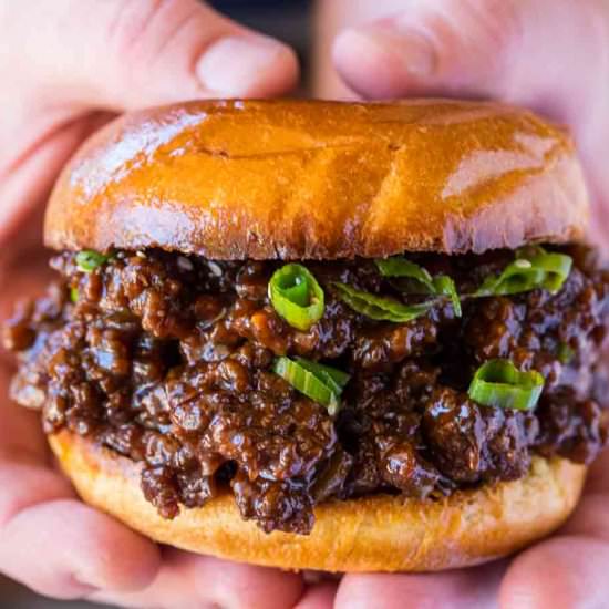 Korean Beef Sloppy Joes