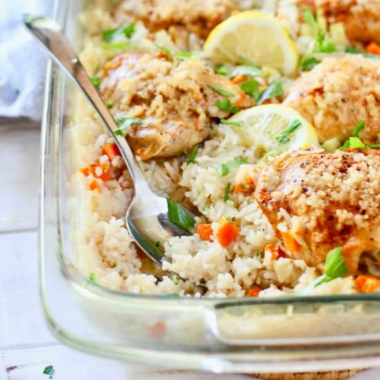 Baked Chicken and Rice