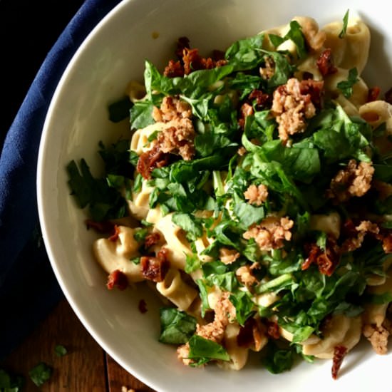 Creamy Vegan Roasted Garlic Pasta