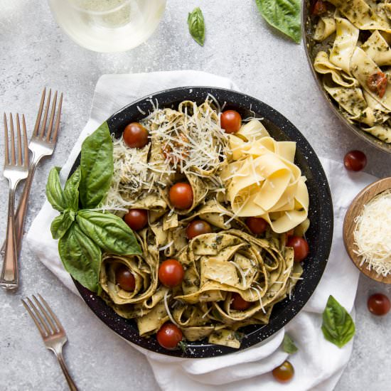 Pesto Pappardelle