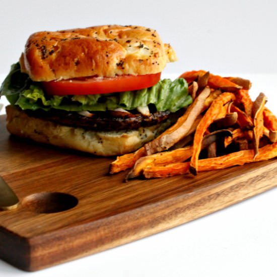 Garlic Balsamic Portobello Burgers