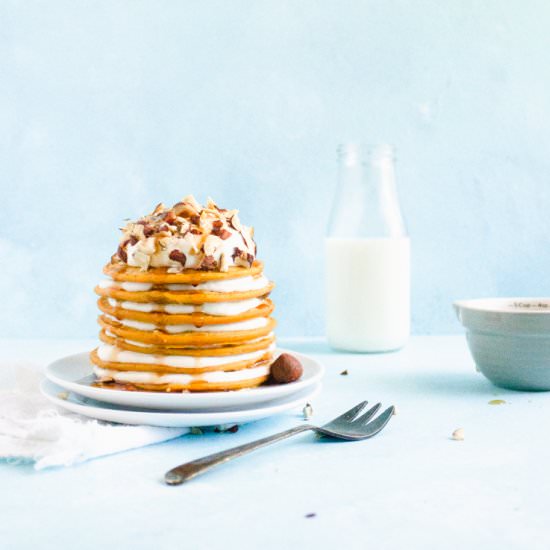 Pumpkin Cheesecake Pancakes