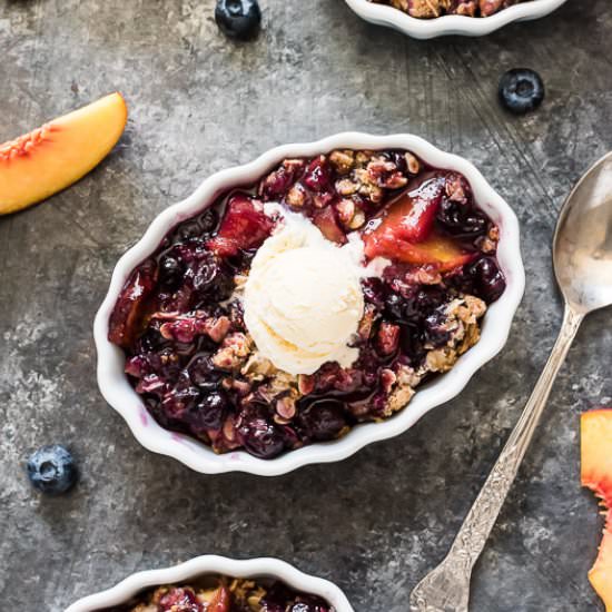 Peach Blueberry Crisp