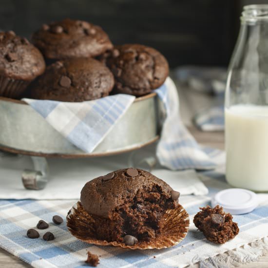 Chocolate Chip Banana Muffins