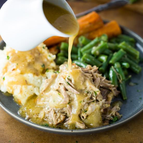 Crock Pot Pork Roast and Gravy