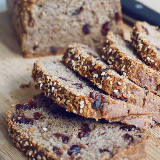 Gluten Free Sourdough Banana Bread