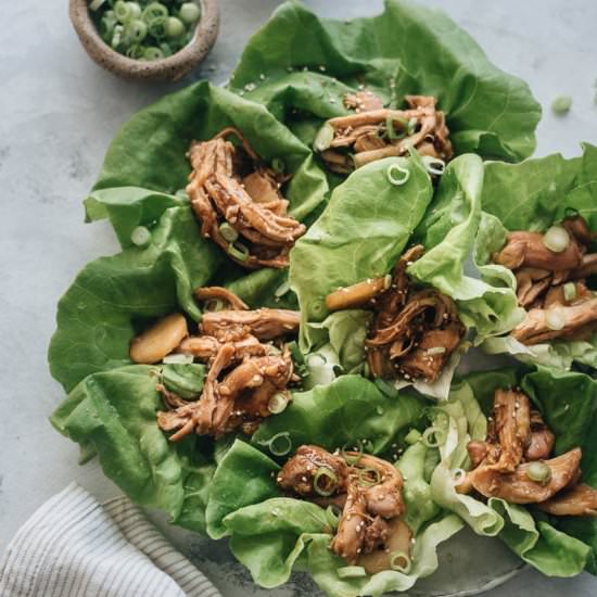 Shredded Chicken Lettuce Wrap