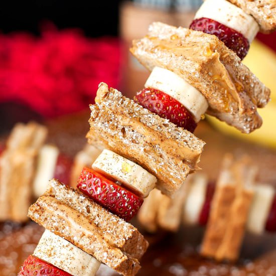 Peanut Butter Toast on a Stick