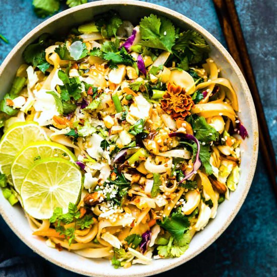 Spicy Thai Rice Noodle Salad