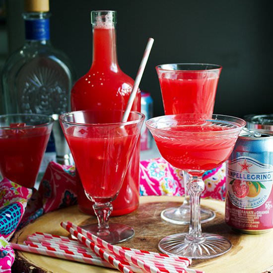 Watermelon Tequila Spritzers