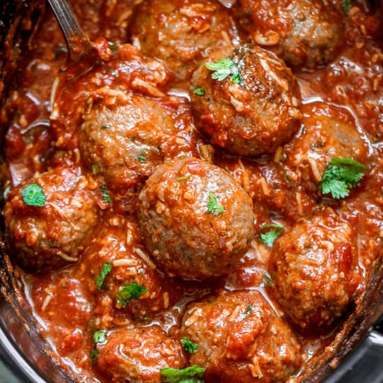 Slow Cooker Sausage Meatballs