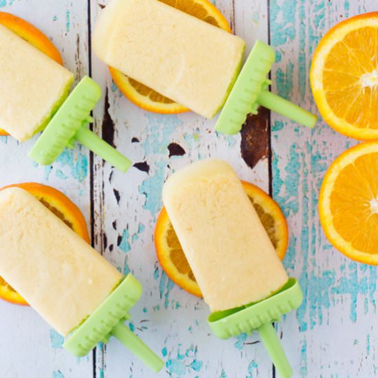 Orange Creamsicle Popsicle