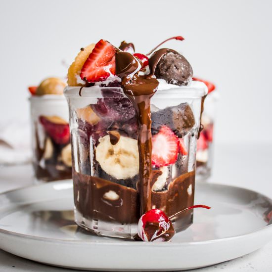 Peanut Butter Banana Splits
