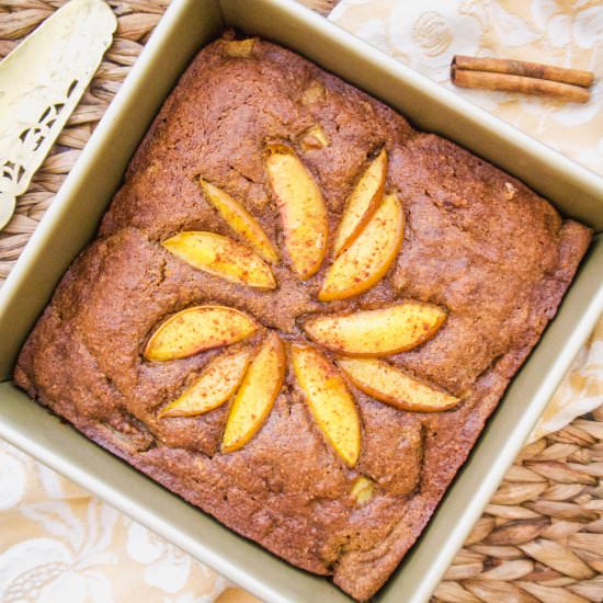 Paleo Nectarine Banana Cake