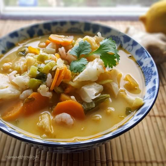 Smooth & Creamy Coconut Shrimp Soup