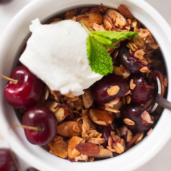 Fresh Sweet Cherry Crisp