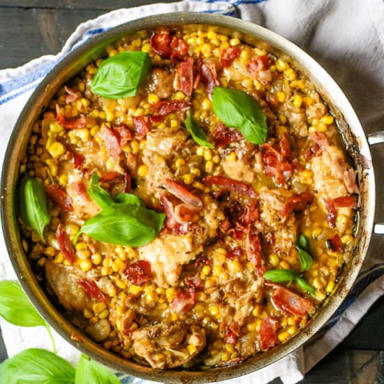 Chicken And Corn Skillet