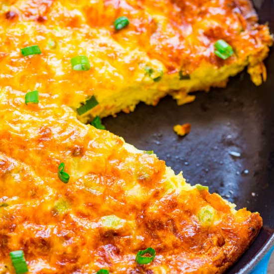 Cheesy Hash Brown Quiche