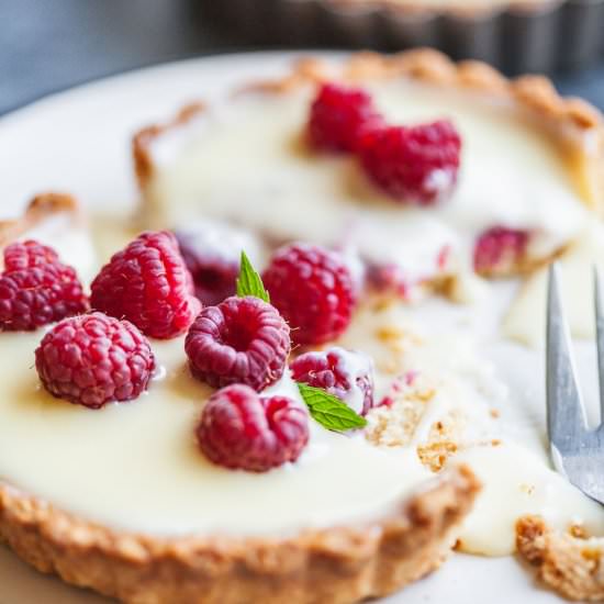 White Chocolate Raspberry Tart