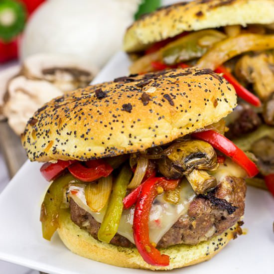 Grilled Philly Burgers