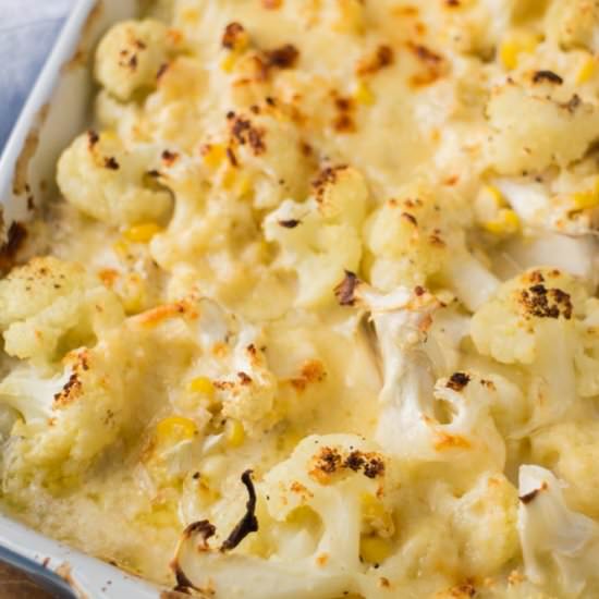 Cheddar Cauliflower Casserole