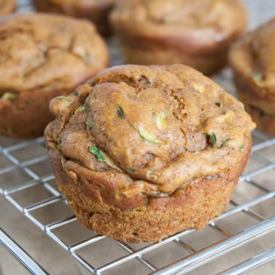 Pumpkin Zucchini Muffins