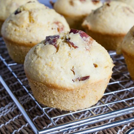 Maple Bacon Corn Muffins