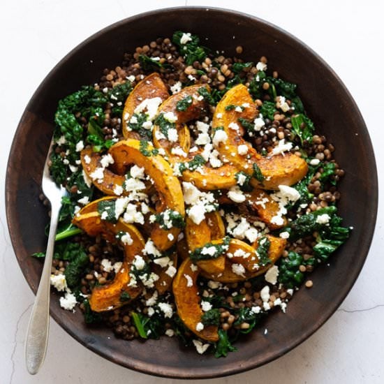 Butternut Squash with Raisin Pesto
