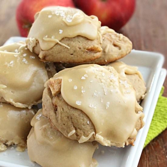 Salted Caramel Apple Cookies