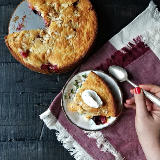Plum Almond Cake
