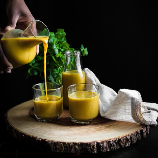 golden milk honey tea