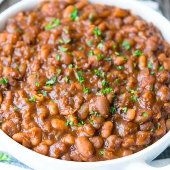 CROCKPOT BAKED BEANS