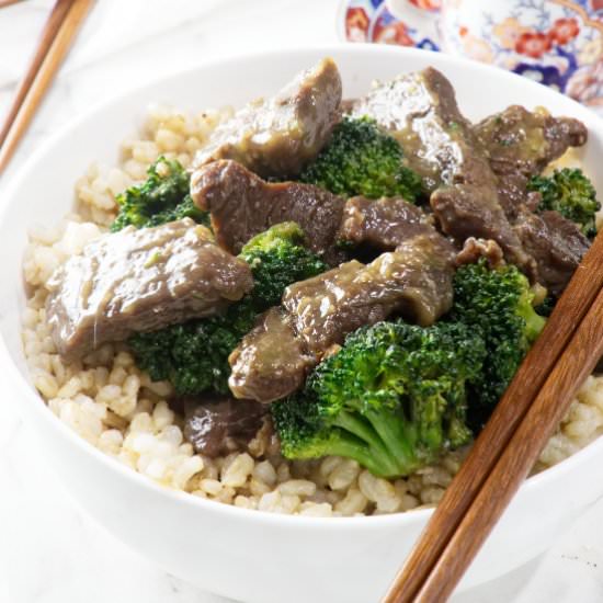 venison and broccoli