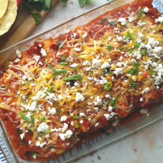 vegetarian enchiladas