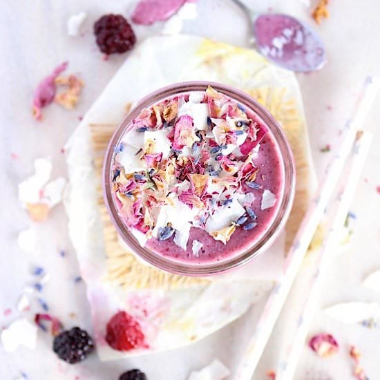Blackberry Lavender Cheesecake Cup